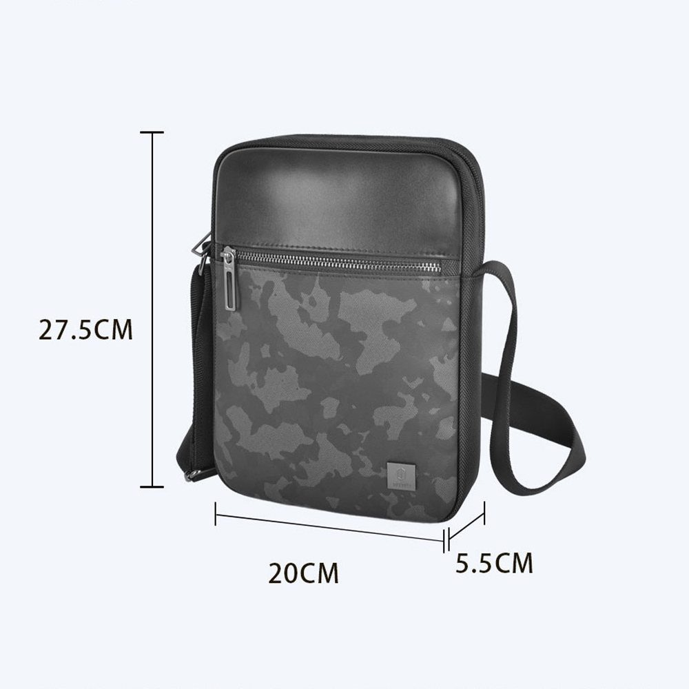 Wiwu Salem Serisi Sling Su Geçirmez Polyester Kumaş Çapraz Askılı Vücut Çantası - 7