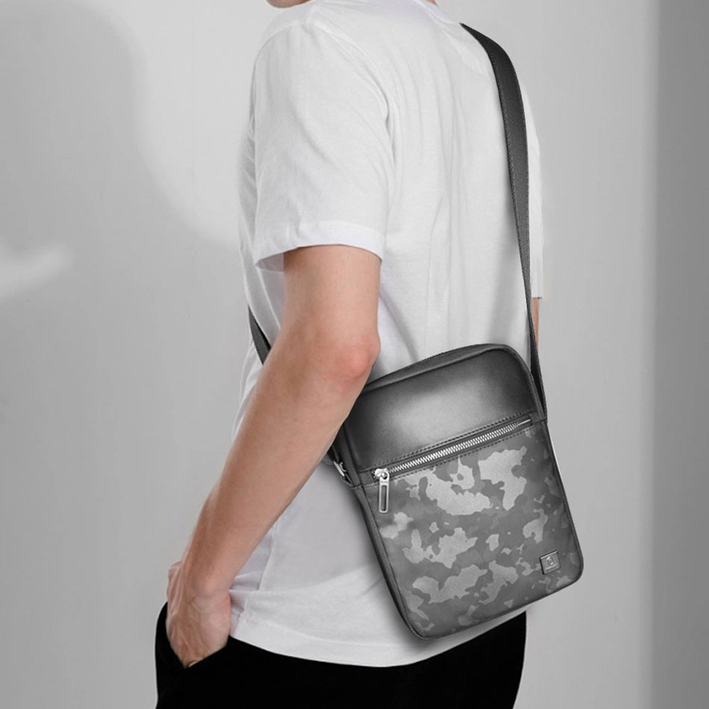 Wiwu Salem Serisi Sling Su Geçirmez Polyester Kumaş Çapraz Askılı Vücut Çantası - 9