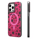 Apple iPhone 15 Pro Max Uyumlu Kılıf Magsafe Şarj Özellikli Polka Dot Desenli Youngkit Spots Serisi Kapak - 2