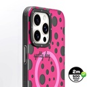 Apple iPhone 15 Pro Max Uyumlu Kılıf Magsafe Şarj Özellikli Polka Dot Desenli Youngkit Spots Serisi Kapak - 5