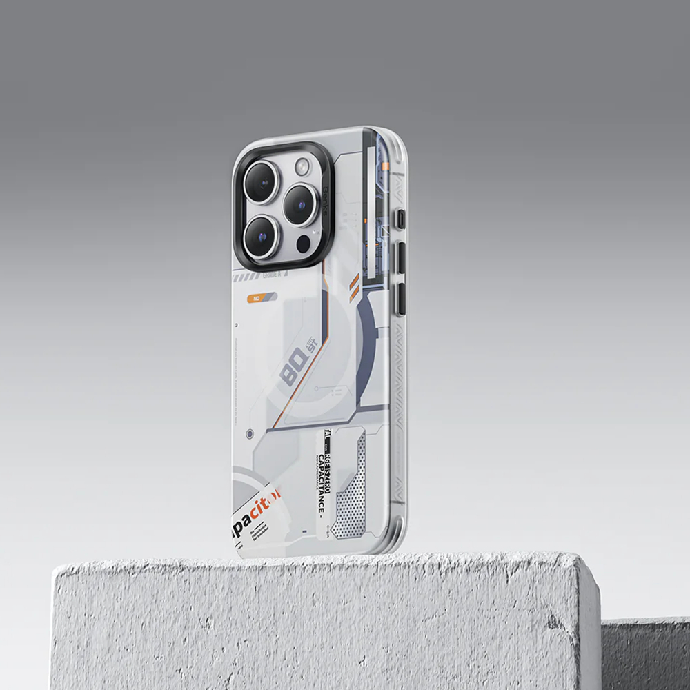 Apple iPhone 14 Pro Max Uyumlu Kılıf M-safe Şarj Özellikli Mekanik Tasarımlı Benks Perspective Serisi Kapak - 4