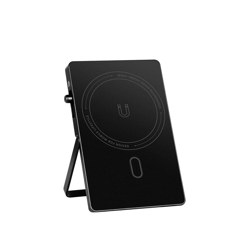 Wiwu MW-007 Warriors Pop-Up Buton Tasarımlı Magnetik Aramid Fiber Metal Standlı Kartlık - 3