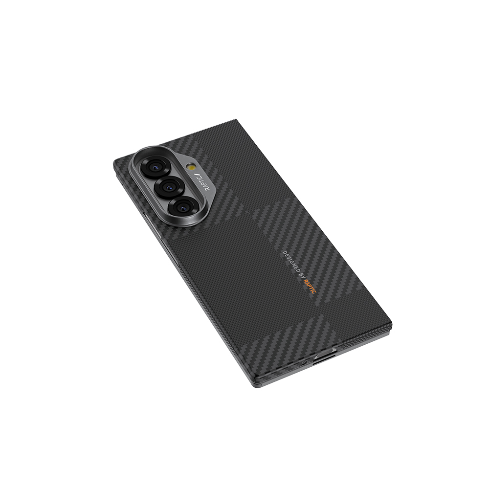 Galaxy Z Fold 7 Kılıf M-safe Şarj Özellikli 600D Metal Kamera Çerçeveli Raptic Aramid Fiber Geotik Serisi Kapak - 4