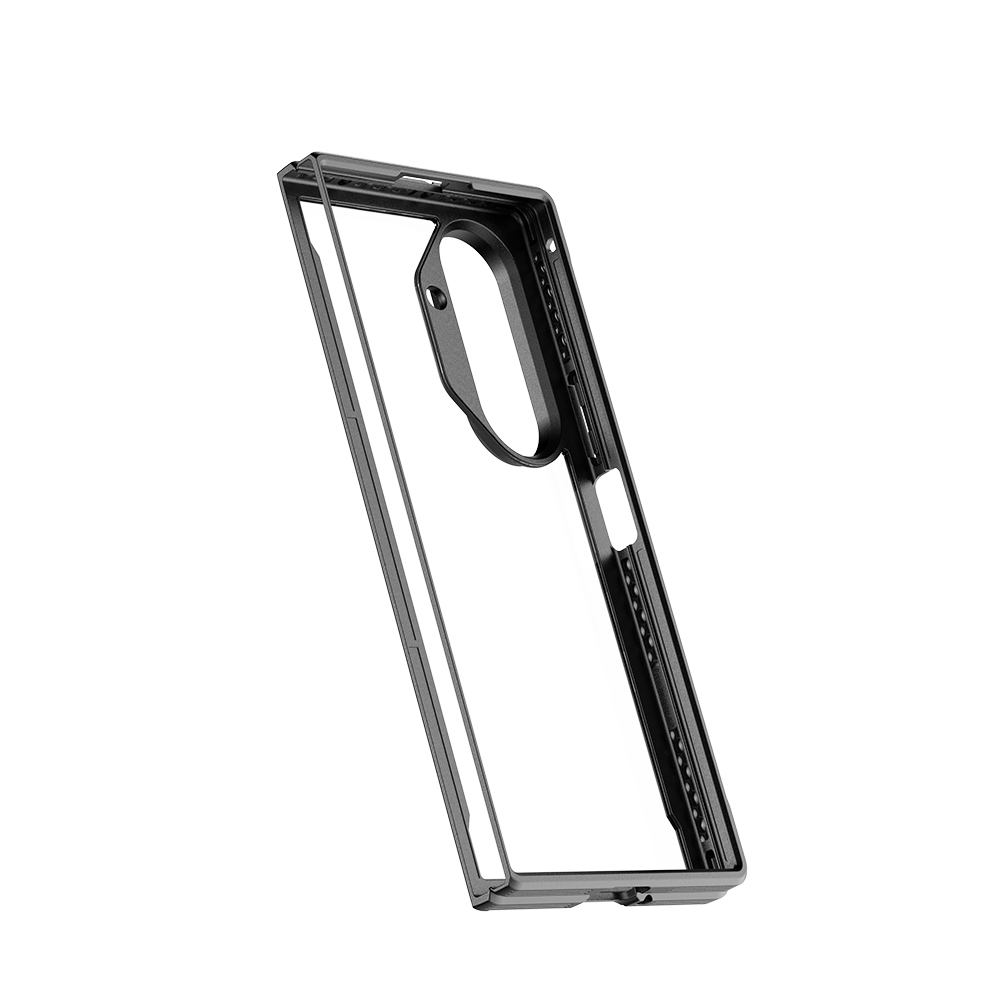 Galaxy Z Fold 7 Kılıf M-safe Şarj Özellikli Airbagli Raptic Shield Serisi Şeffaf Arka Yüzey Kapak - 3