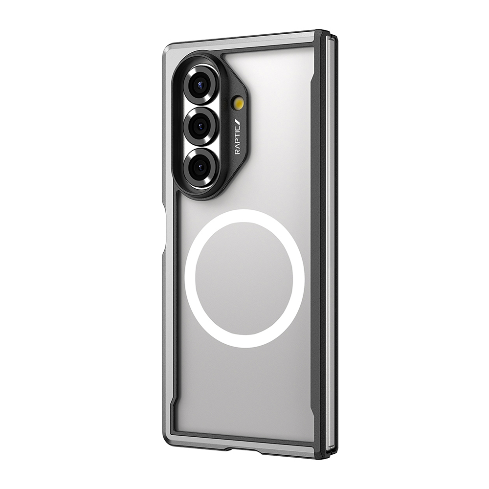 Galaxy Z Fold 7 Kılıf M-safe Şarj Özellikli Airbagli Raptic Shield Serisi Şeffaf Arka Yüzey Kapak - 6