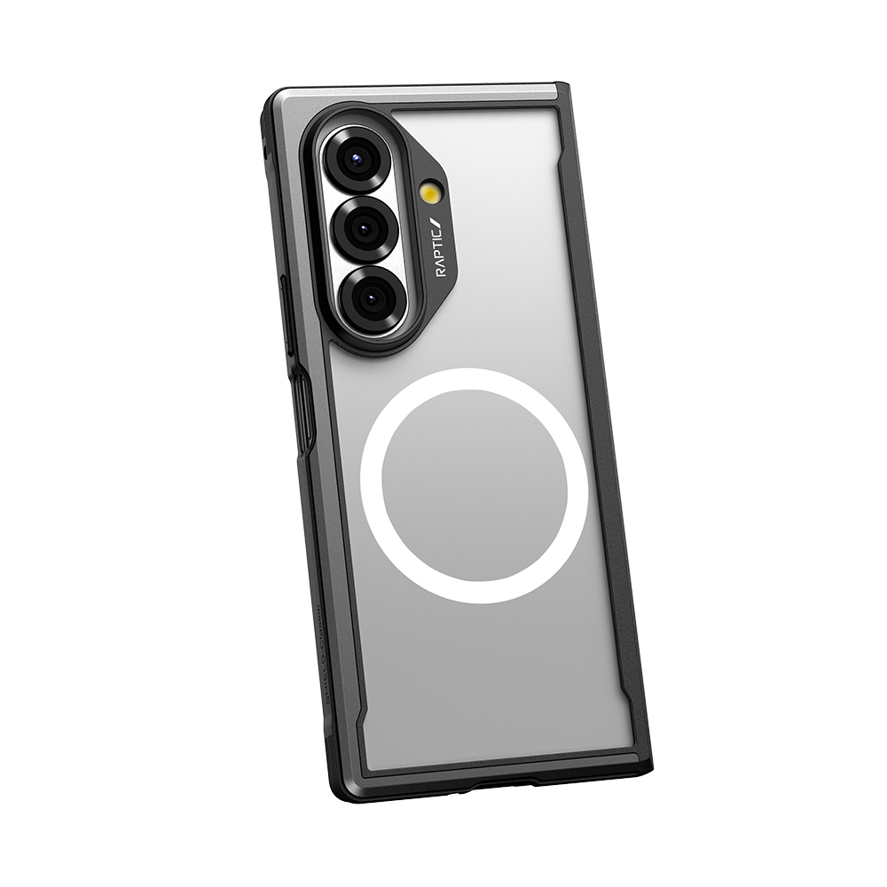 Galaxy Z Fold 7 Kılıf M-safe Şarj Özellikli Airbagli Raptic Shield Serisi Şeffaf Arka Yüzey Kapak - 7