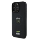 Apple iPhone 16 Pro Uyumlu Kılıf Aston Martin Orjinal Lisanslı M-safe Şarj Özellikli PU Deri Alonso 14 Baskılı Kapak - 1