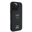 Apple iPhone 16 Pro Uyumlu Kılıf Aston Martin Orjinal Lisanslı M-safe Şarj Özellikli PU Deri Alonso 14 Baskılı Kapak - 3