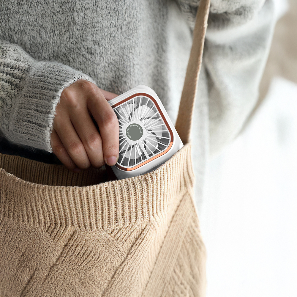 Lenyes LHF13 Powerbank Özellikli Standlı Portatif Soğutucu El Fanı - 6