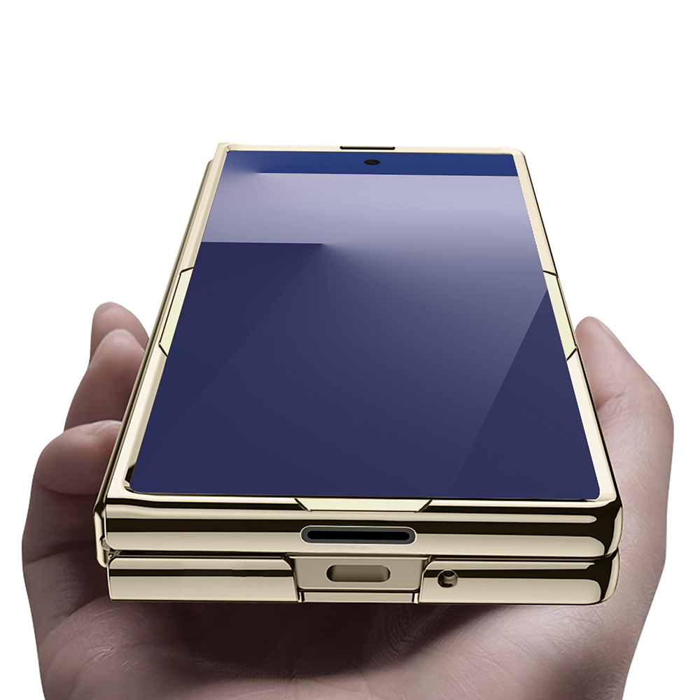 Galaxy Z Fold 7 Kılıf Zore Full Camlı Kıpta Kapak - 3