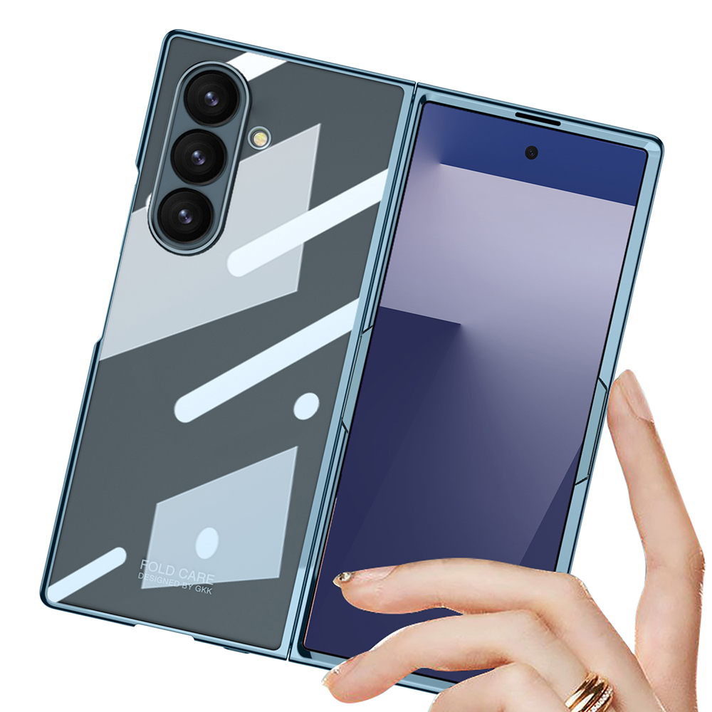 Galaxy Z Fold 7 Kılıf Zore Full Camlı Kıpta Kapak - 4