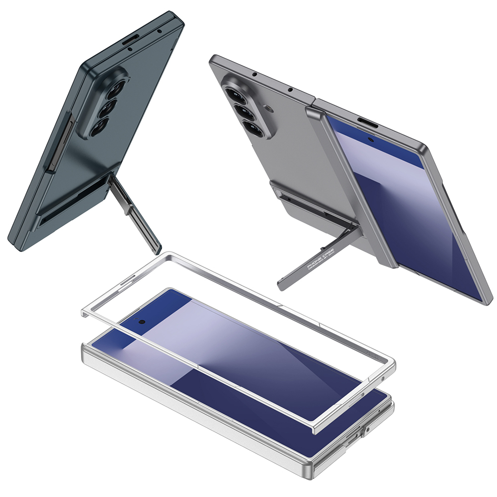 Galaxy Z Fold 7 Kılıf Zore Kıpta Standlı Kapak - 7