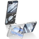 Samsung Galaxy Z Flip Uyumlu 7 M-safe Şarj Özellikli Zore Kıpta KPT-02 Standlı Kapak - 2