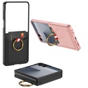 Samsung Galaxy Z Flip Uyumlu 7 Zore Kıpta Yüzüklü Kartlıklı Kapak - 2
