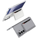 Galaxy Z Fold 7 Suni Deri Arka Yüzey Zore Kartlıklı Kıpta Silikon Kapak - 2