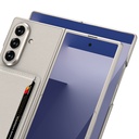 Galaxy Z Fold 7 Suni Deri Arka Yüzey Zore Kartlıklı Kıpta Silikon Kapak - 8