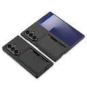 Galaxy Z Fold 7 Suni Deri Arka Yüzey Zore Kartlıklı Kıpta Silikon Kapak - 9