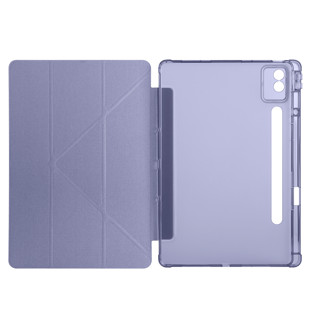 Lenovo Idea Tab Pro 12.7 TB-373FU Kılıf Zore Tri Folding Kalem Bölmeli Standlı Kılıf - 13