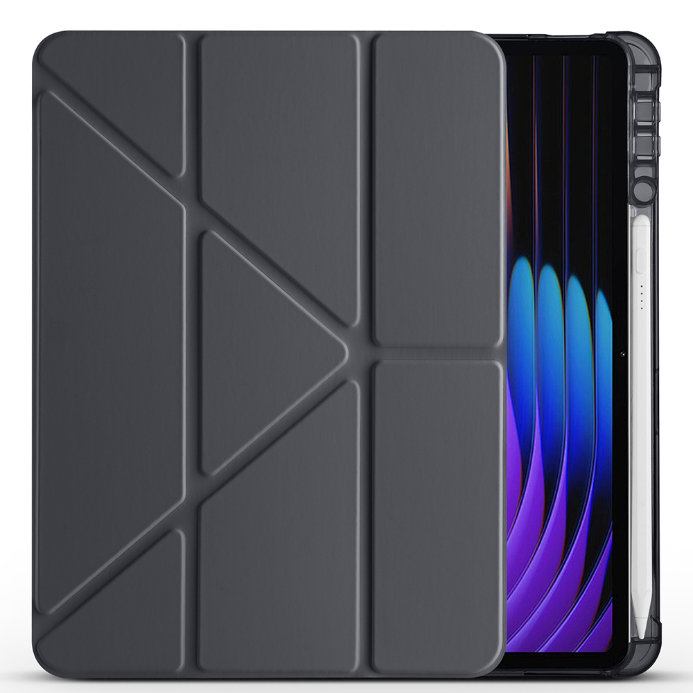 Xiaomi Pad 7 Kılıf Zore Tri Folding Kalem Bölmeli Standlı Kılıf - 5