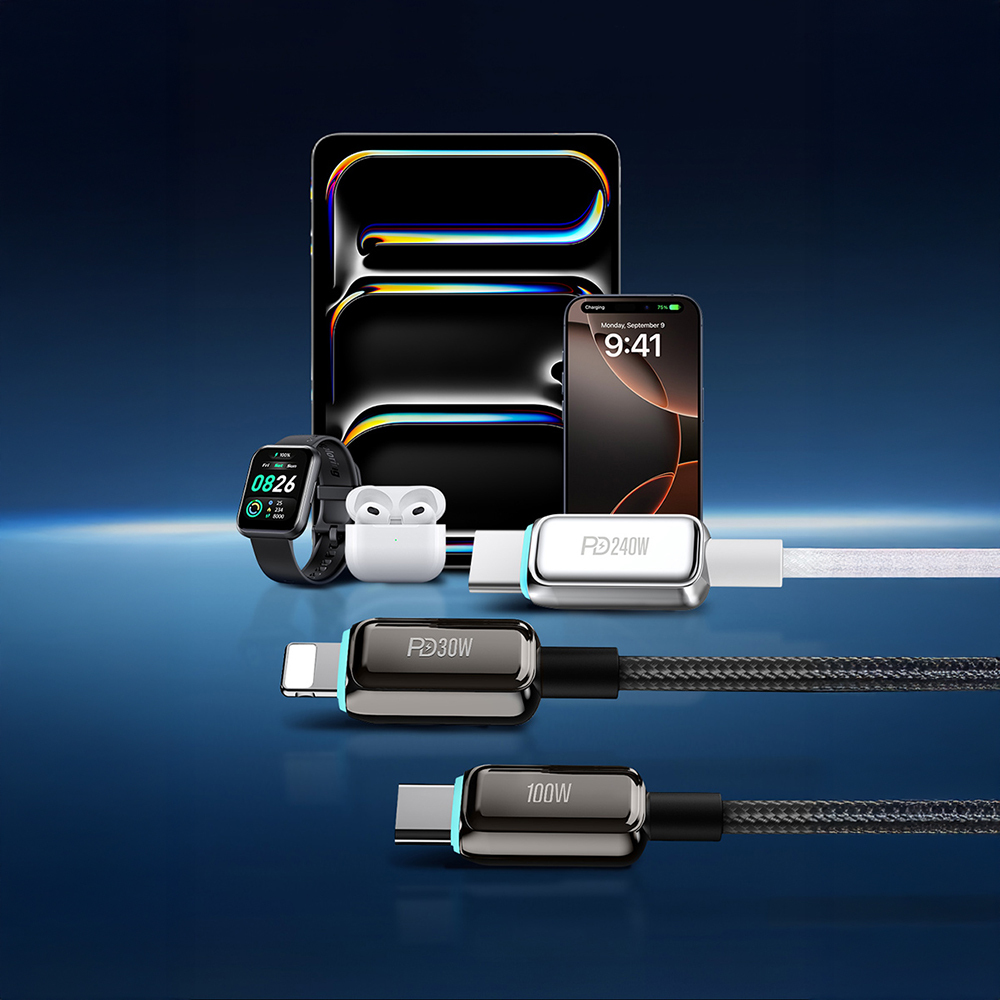 Recci RS42CL Lamp Display Serisi Type-C to Lightning PD 30W Hızlı Şarj Özellikli Data ve Şarj Kablosu 1.5M - 6