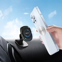 Recci RHO-C18 Güçlü Magnetik 360 Derece Dönebilen Düz Zemin Araç Telefon Tutucu - 10
