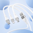 Recci RS11C Swift Serisi USB-A to Type-C 3A Hızlı Şarj Özellikli Data ve Şarj Kablosu 1M - 3