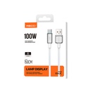 Recci RS42C Lamp Display Serisi USB-A to Type-C 100W Hızlı Şarj Özellikli Data ve Şarj Kablosu 1.5M - 6