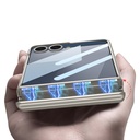 Samsung Galaxy Z Flip Uyumlu 7 Kılıf Zore Kıpta Standlı Kapak - 1