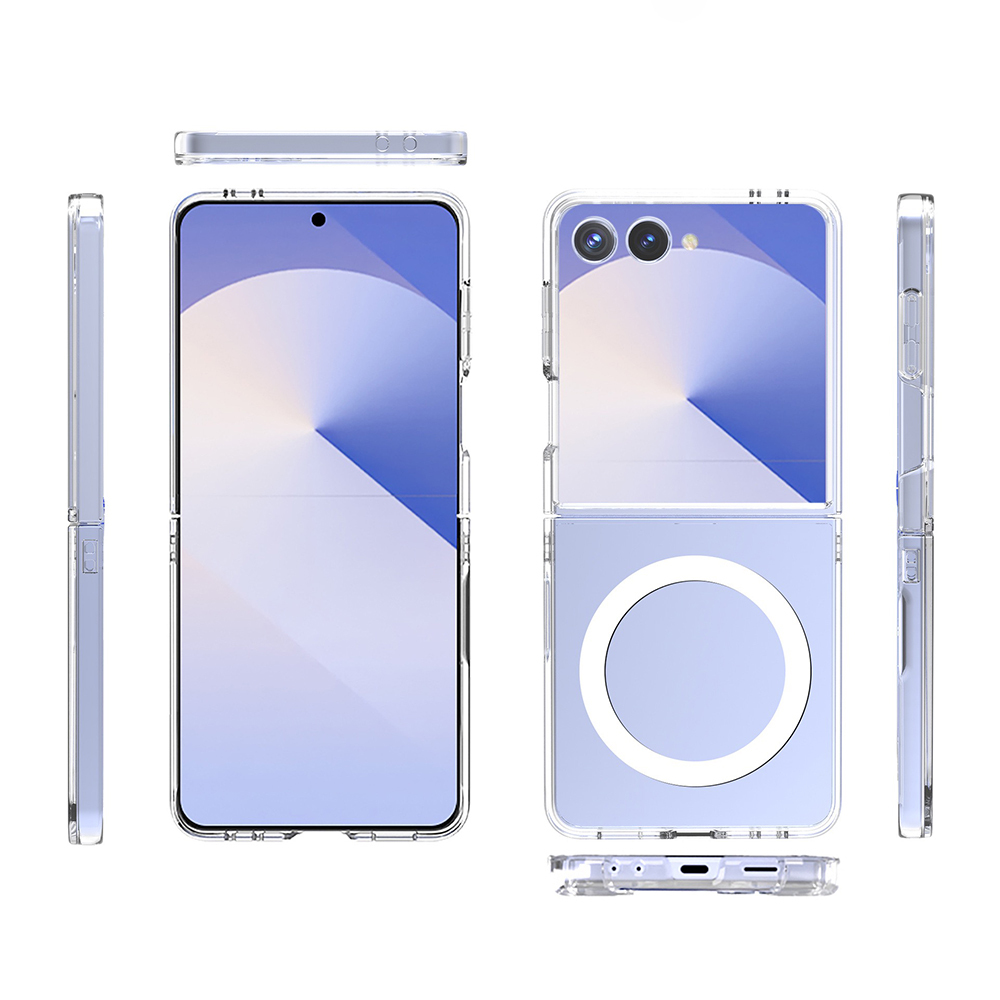 Samsung Galaxy Z Flip Uyumlu 7 Kılıf Kamera Korumalı M-safe Sert PC Zore Porto Kapak - 5