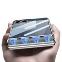 Samsung Galaxy Z Flip Uyumlu 7 Kılıf Kamera Korumalı Şeffaf Tasarımlı Zore Lego Standlı Kapak - 2