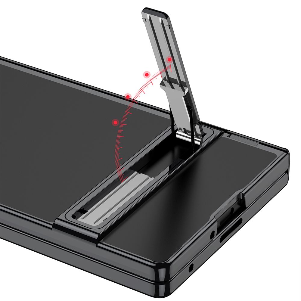 Galaxy Z Fold 7 Kılıf Kamera Korumalı Şeffaf Tasarımlı Zore Lego Standlı Kapak - 2