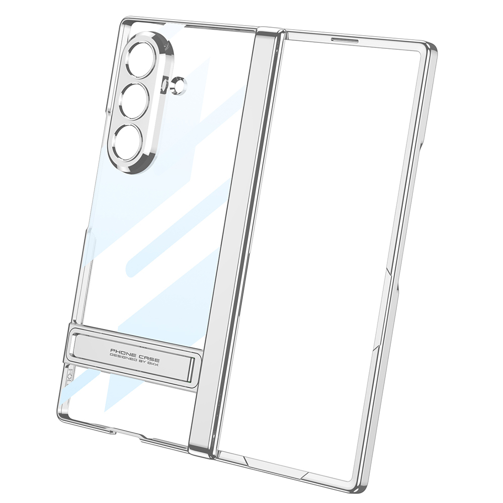 Galaxy Z Fold 7 Kılıf Kamera Korumalı Şeffaf Tasarımlı Zore Lego Standlı Kapak - 9