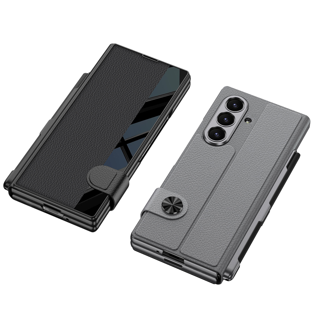 Galaxy Z Fold 7 Kılıf Kamera Korumalı Zore Kıpta Aynalı Kalem Bölmeli Fest Kapak - 3