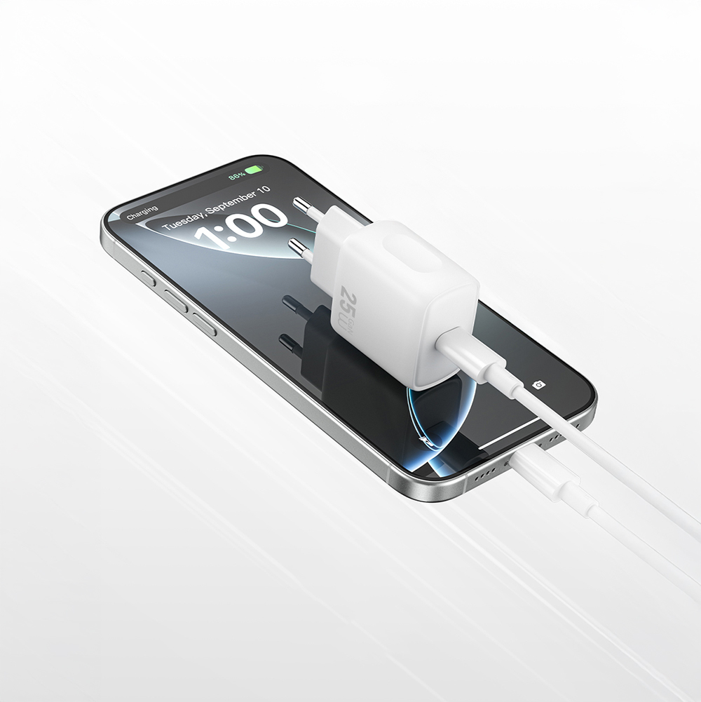 Wiwu Wi-G016 Essen Serisi GaN Tech PD Hızlı Şarj Özellikli Şarj Başlığı 25W - 8