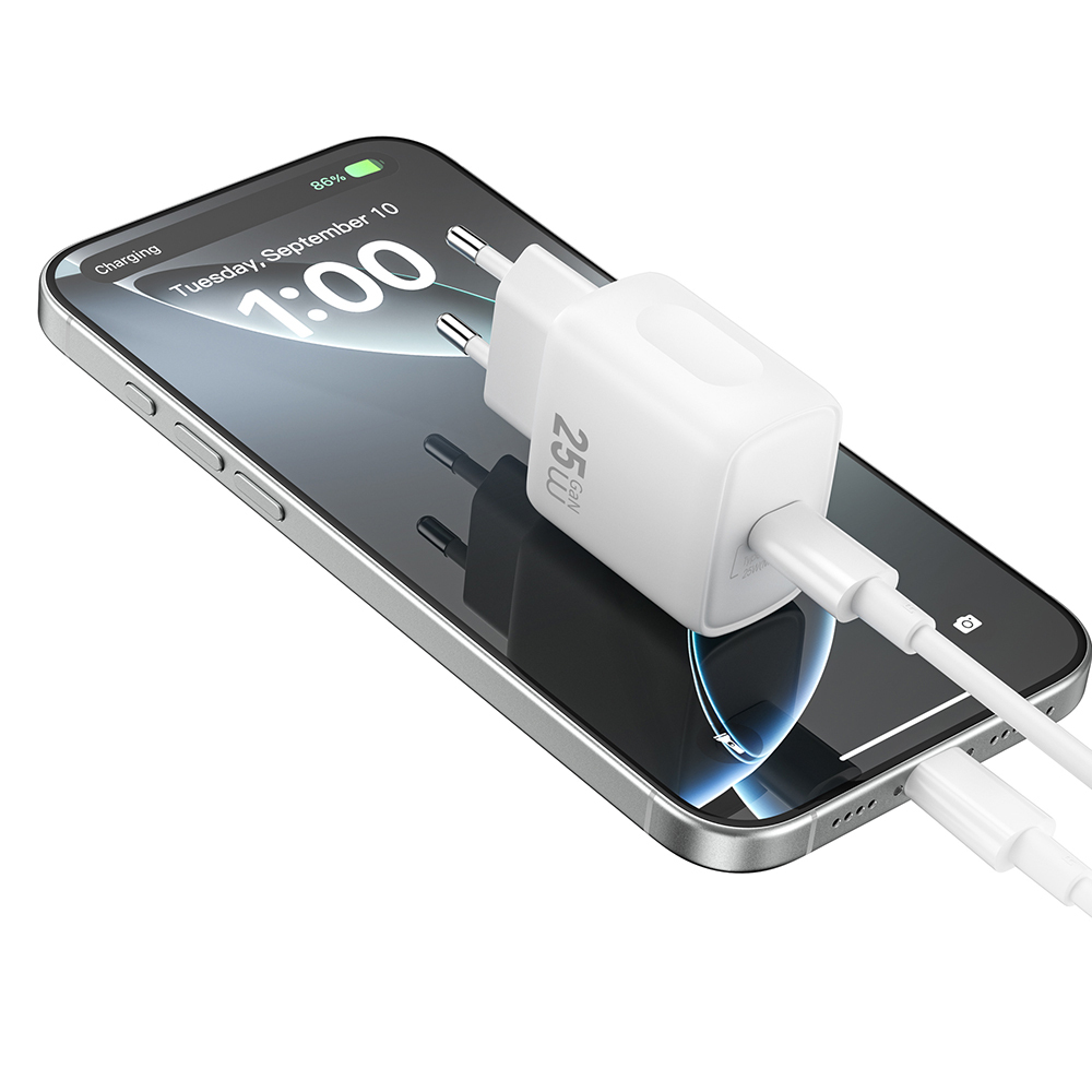 Wiwu Wi-G016 Essen Serisi GaN Tech PD Hızlı Şarj Özellikli Şarj Başlığı 25W - 9