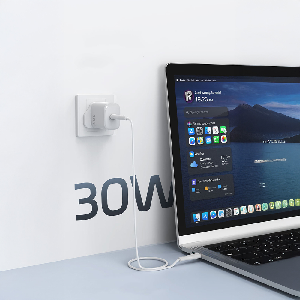 Wiwu Wi-G008 Essen Serisi GaN Tech PD Hızlı Şarj Özellikli Şarj Başlığı 30W - 9