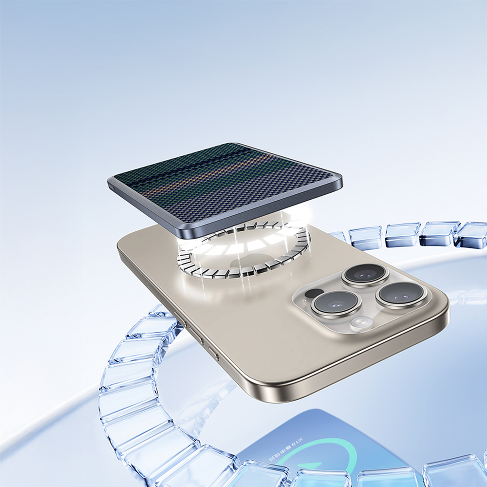 Benks MP15 ArmorGo M-safe Şarj Özellikli Ultra İnce Aurora Serisi Aramid Fiber Powerbank 15W 5000mAh - 5