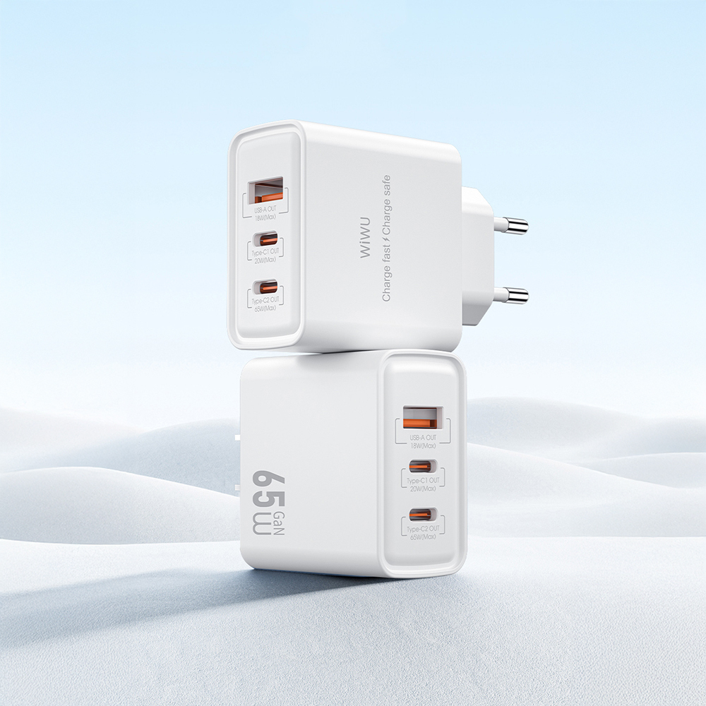 Wiwu Wi-G005 Essen Serisi GaN Tech PD Hızlı Şarj Özellikli Şarj Başlığı 65W - 3