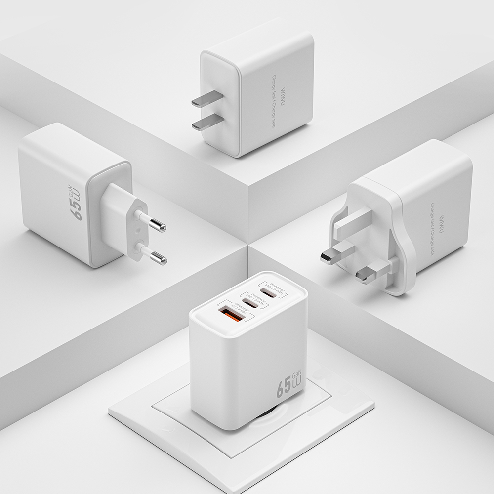 Wiwu Wi-G005 Essen Serisi GaN Tech PD Hızlı Şarj Özellikli Şarj Başlığı 65W - 9