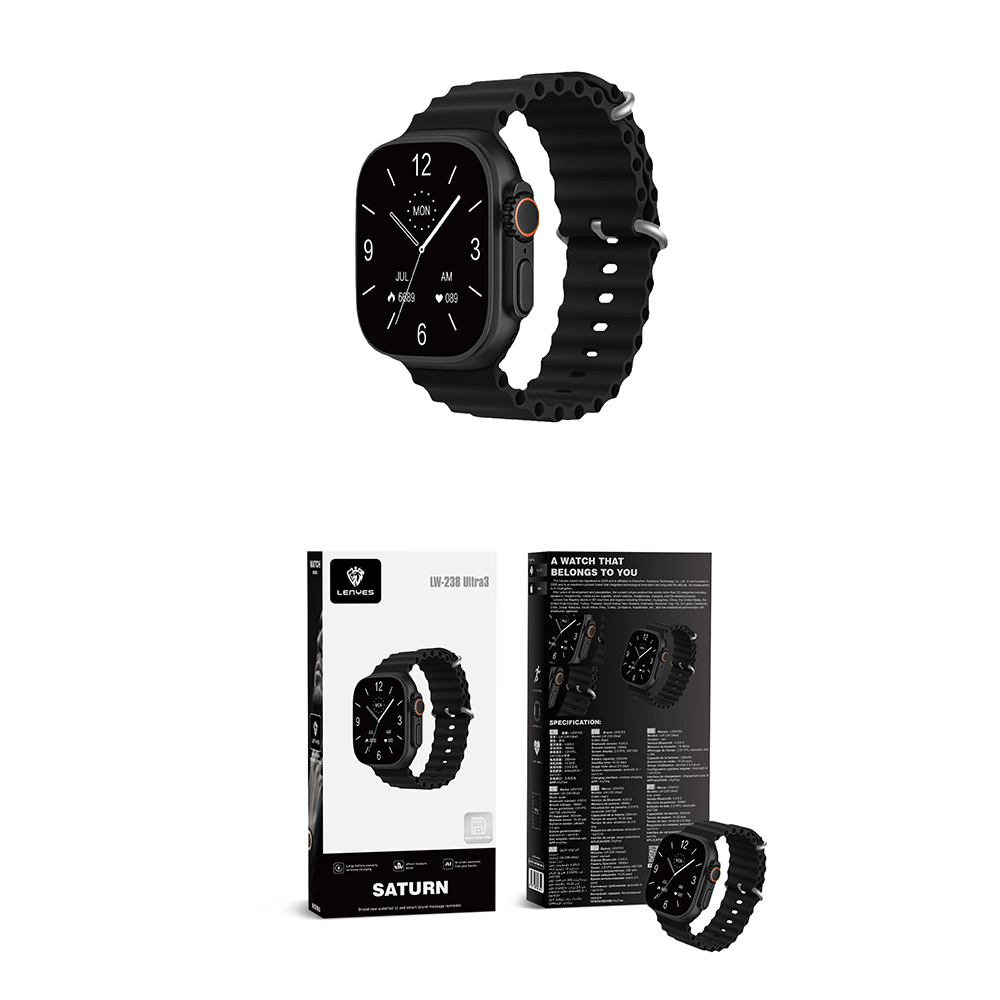 Lenyes LW-238 Ultra3 Saturn Serisi iOS ve Android Uyumlu Akıllı Saat - 7