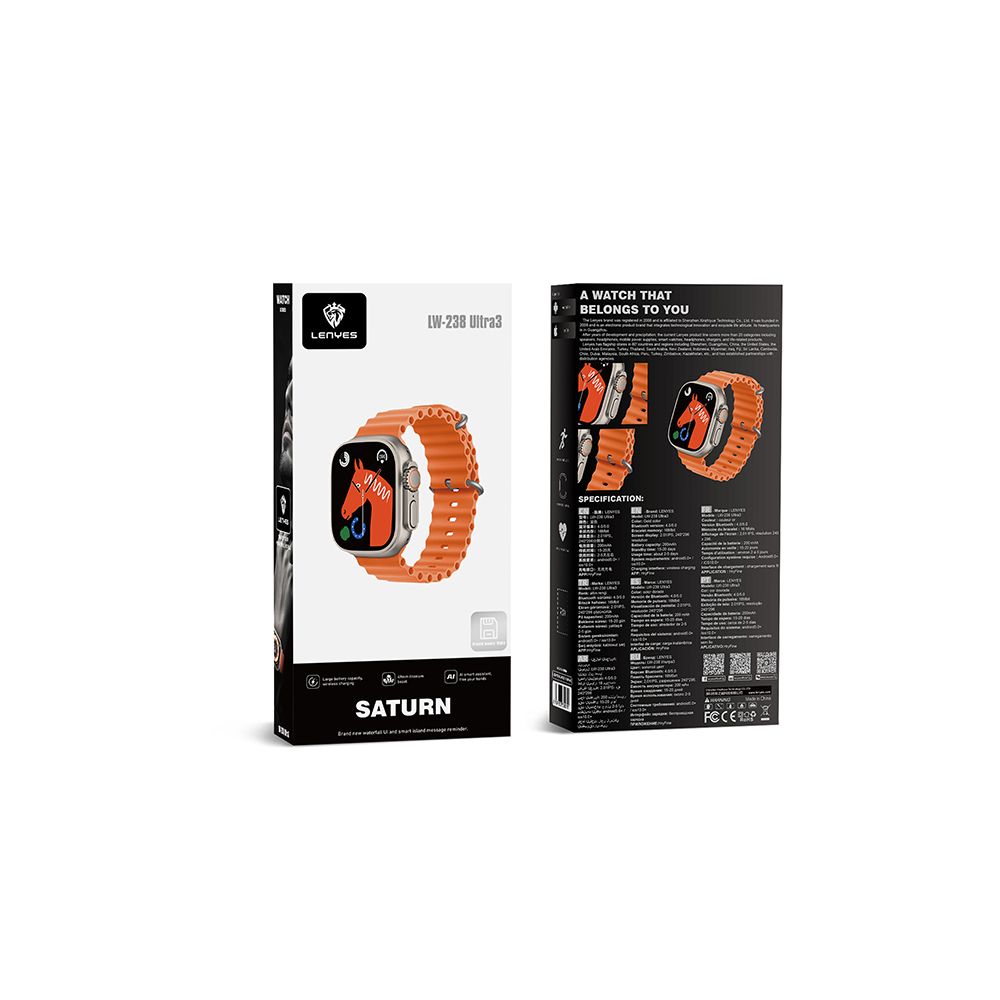 Lenyes LW-238 Ultra3 Saturn Serisi iOS ve Android Uyumlu Akıllı Saat - 10