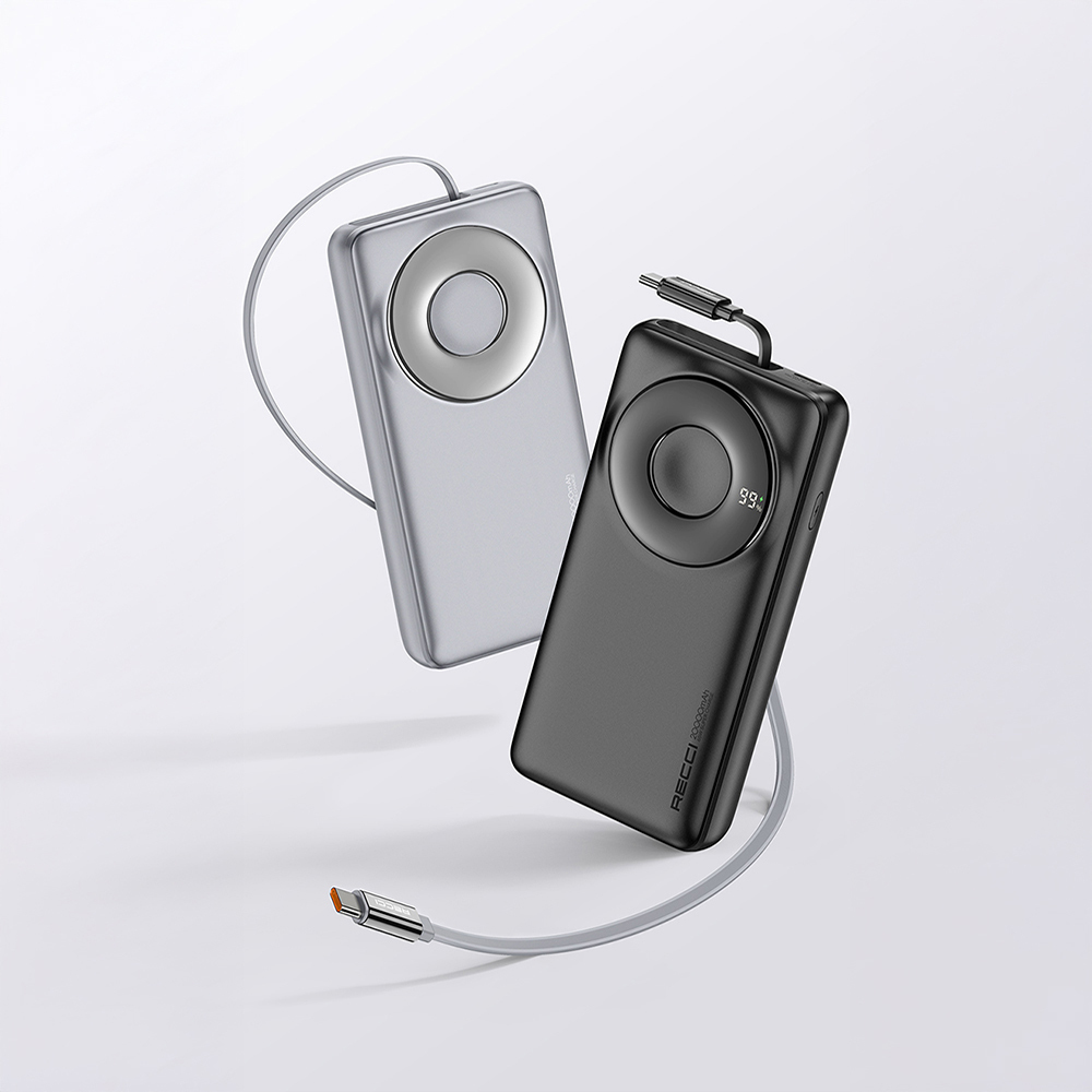 Recci RPB-P72 Hızlı Şarj Özellikli Type-C Kablolu Powerbank 65W 20.000mAh - 6