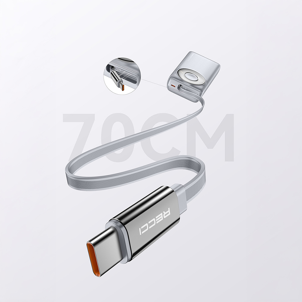 Recci RPB-P72 Hızlı Şarj Özellikli Type-C Kablolu Powerbank 65W 20.000mAh - 7
