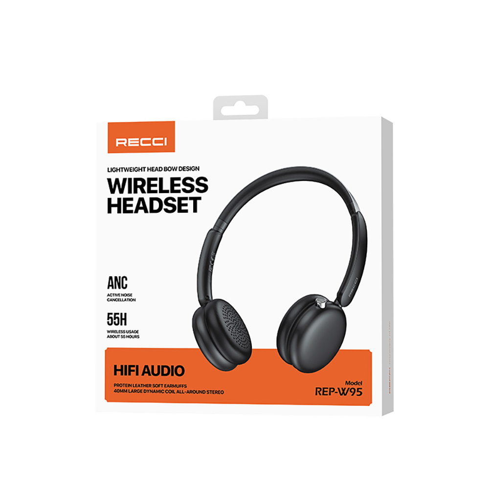 Recci REP-W95 ANC/ENC Özellikli Hi-Fi Ses Kaliteli Kulak Üstü Bluetooth v5.3 Kulaklık - 10