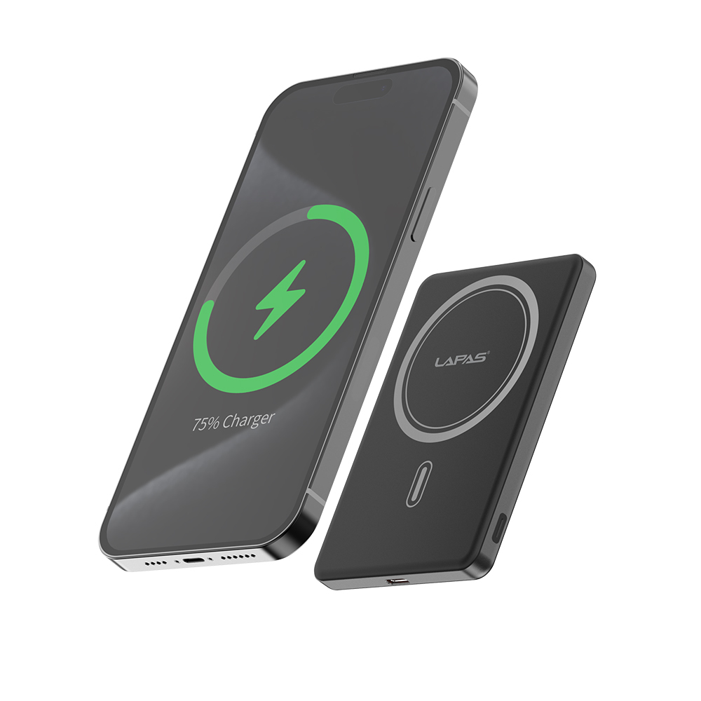 Lapas LP-PW003 Ultra İnce Hızlı Şarj Özellikli Wireless Powerbank 5000mAh 15W - 7