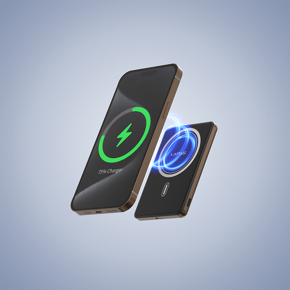Lapas LP-PW003 Ultra İnce Hızlı Şarj Özellikli Wireless Powerbank 5000mAh 15W - 10