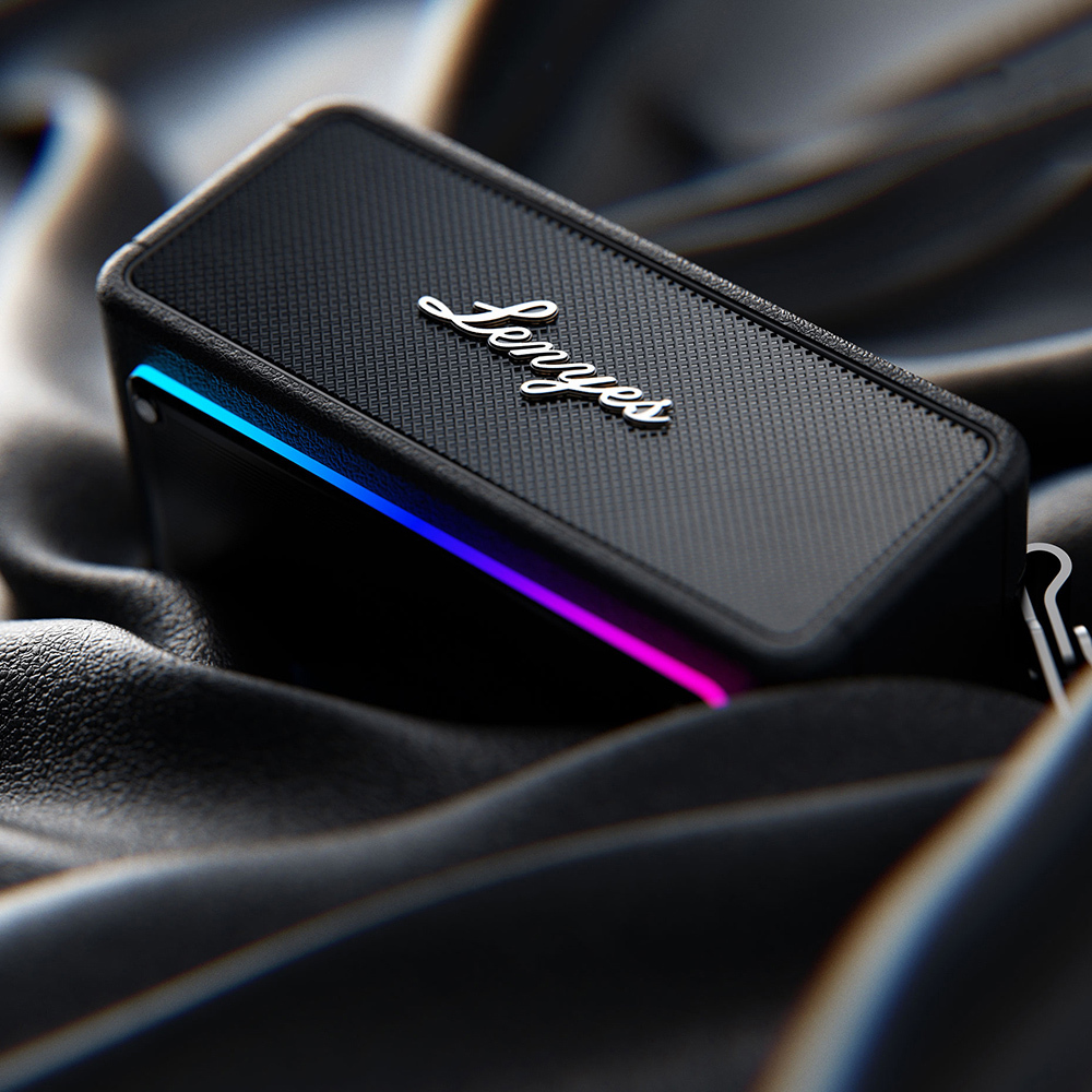 Lenyes S876 Supreme Serisi RGB Işıklı Taşınabilir Su Geçirmez TWS Bluetooth Hoparlör v5.3 45W - 3