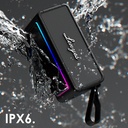 Lenyes S876 Supreme Serisi RGB Işıklı Taşınabilir Su Geçirmez TWS Bluetooth Hoparlör v5.3 45W - 5