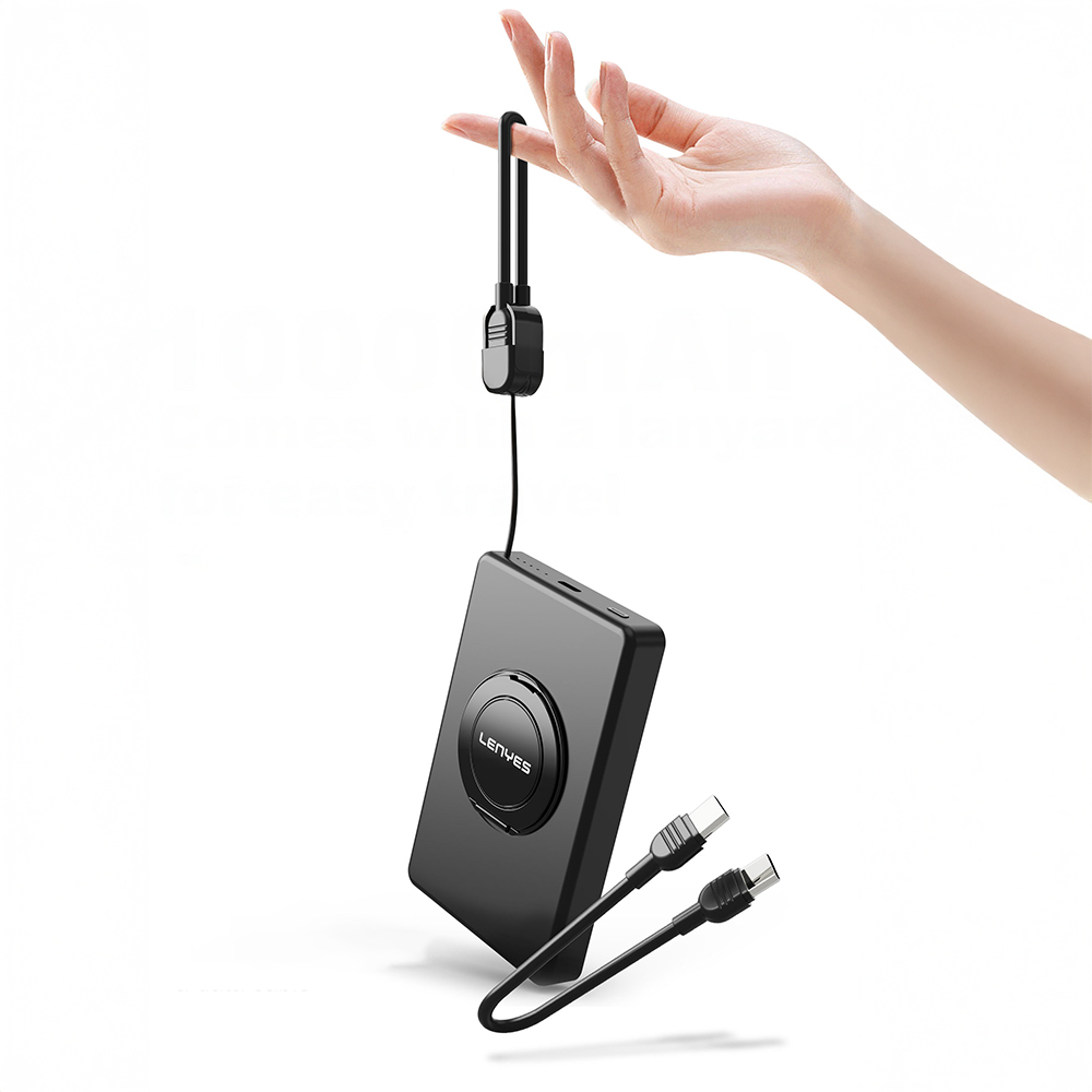 Lenyes PW1005D Standlı Akıllı Saat Kablosuz Şarj Özellikli Wireless Powerbank 20W 10000mAh - 1