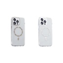 Apple iPhone 14 Pro Max Uyumlu Kılıf Taşlı Tasarım M-safe Şarj Özellikli Zore Koment Silikon Kapak - 3